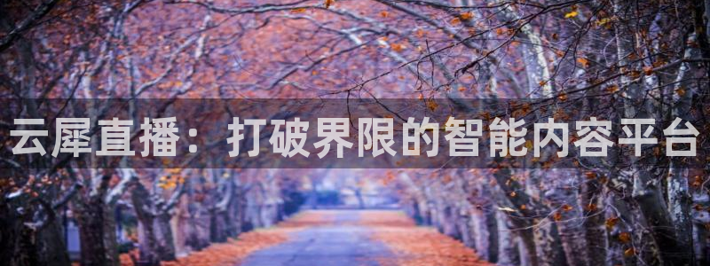 玩球直播官网入口：云犀直播：打破界限的智能内容平台